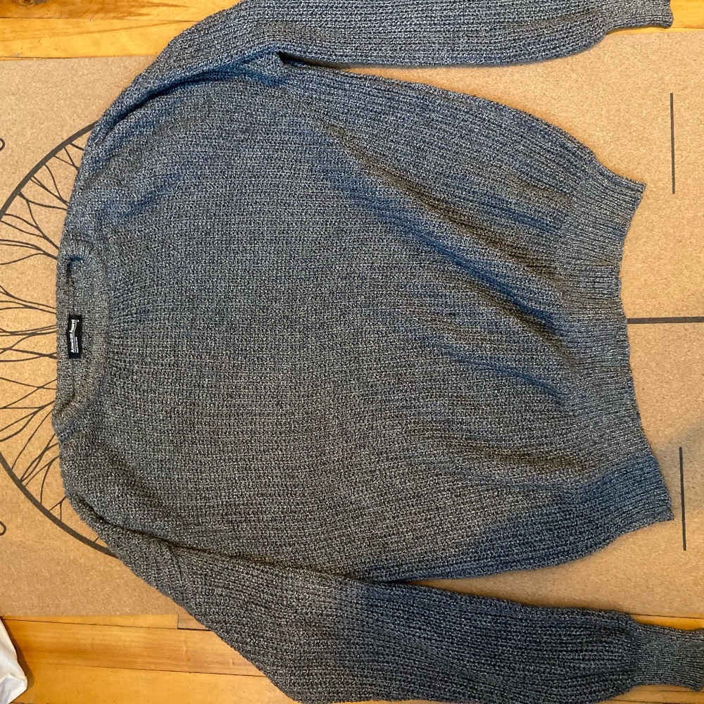 American Apparel fisherman sweater - Heather grey